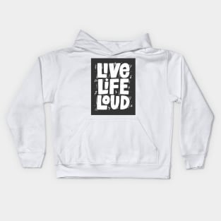 rock band style music Kids Hoodie